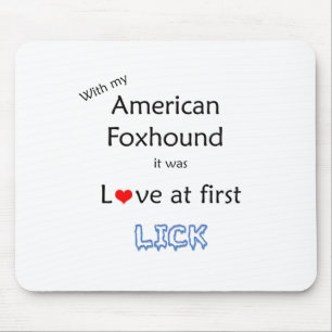 American Foxhound Lick Design Mousepad