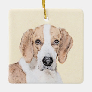 American Foxhound-Malerei - Süße originelle Hundek Keramikornament