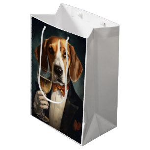 American Foxhound New Year Mittlere Geschenktüte