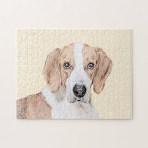 American Foxhound Painting - Niedliche Original Do