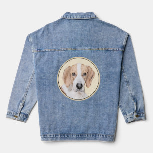 American Foxhound Painting - Niedliche Original Do Jeansjacke