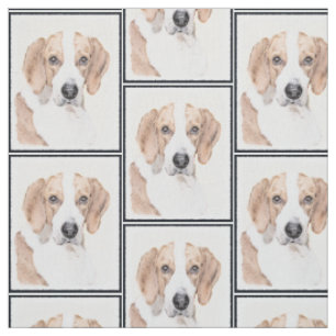 American Foxhound Painting - Niedliche Original Do Stoff