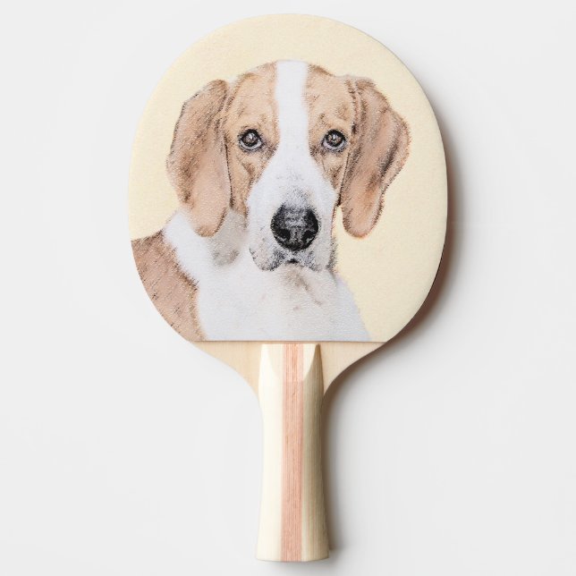 American Foxhound Painting - Niedliche Original Do Tischtennis Schläger (Vorderseite)
