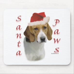 American Foxhound Santa Paws Mousepad