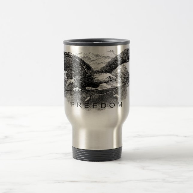 American FREEDOM Coffee Mug Reisebecher (Mittel)