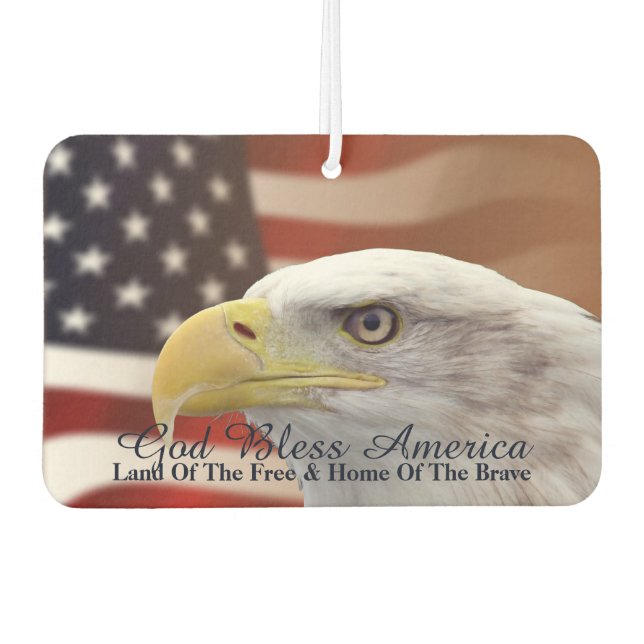 American Freedom Symbols Air Freshener" Autolufterfrischer (Vorderseite)