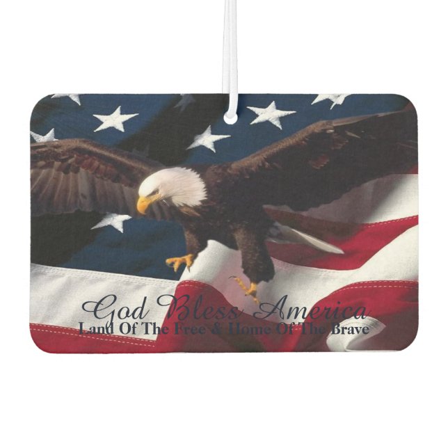 American Freedom Symbols Air Freshener" Autolufterfrischer (Vorderseite)