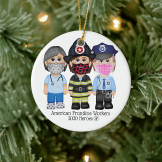 American Frontline Fighters - Frauen 2 Keramik Ornament