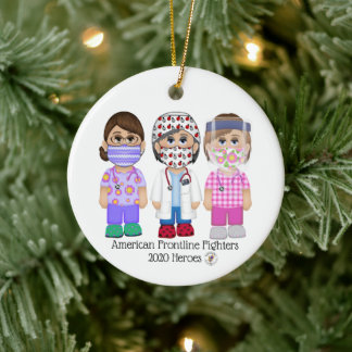 American Frontline Fighters Frauen Keramik Ornament