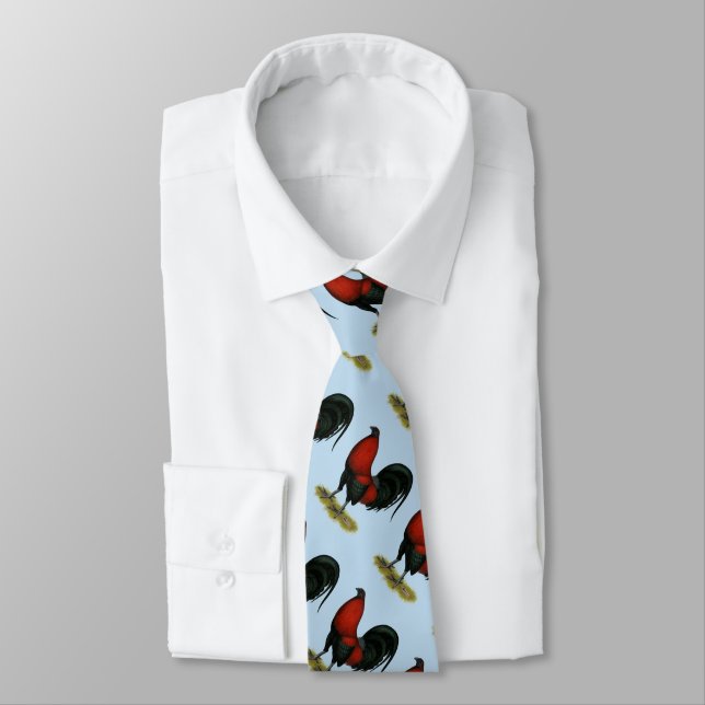 American Game BB Black Red Rooster Krawatte (Gebunden)