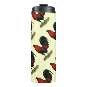 American Game BB Black Red Rooster Thermosbecher