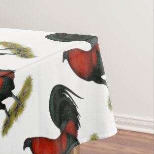 American Game BB Black Red Rooster Tischdecke