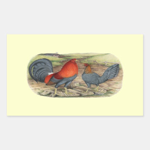 American Game Blue Reds Rechteckiger Aufkleber