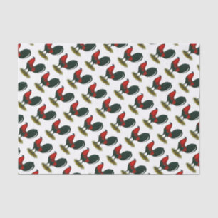 American Gamecock: Brown Red Seidenpapier