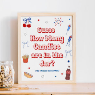 American Girl Baby Shower - Rate die Anzahl der Sü Poster