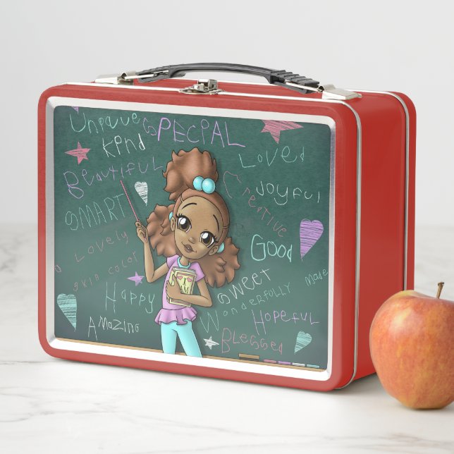 American Girl Light Brown Metall Brotdose (Beispiel)