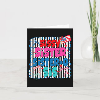 American Girl Niedlich Sis Sissy Sister 4. Juli Pa Karte