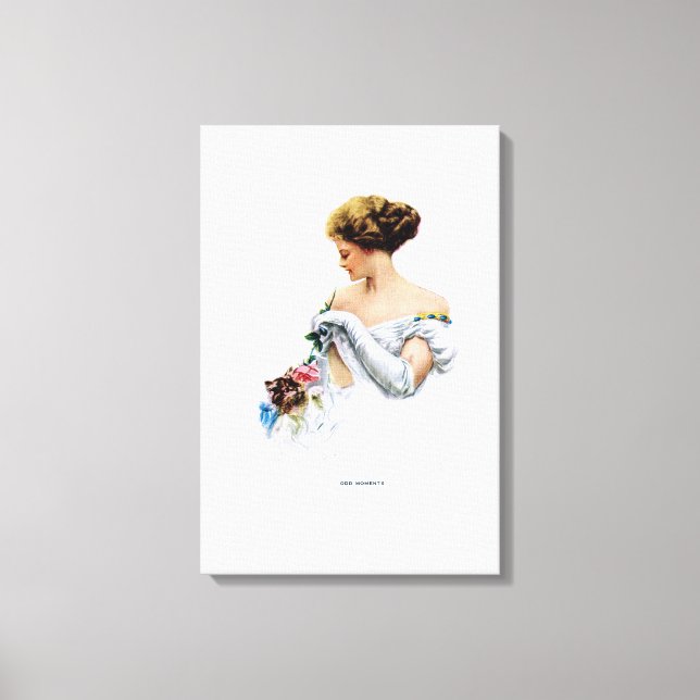 American Girl - Odd Moments von Harrison Fisher Leinwanddruck (Vorderseite)
