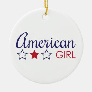 American Girl Stars Keramik Ornament