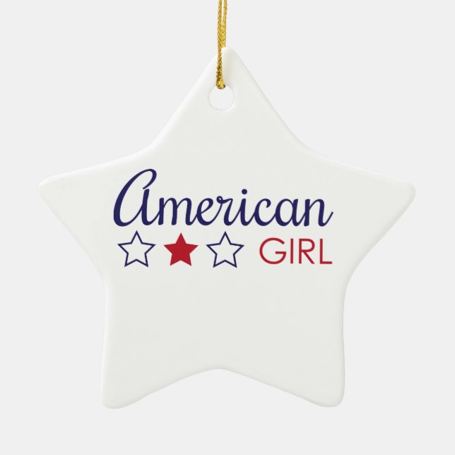 American Girl Stars Keramikornament (Vorne)