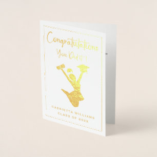 American Girls Gold Abschluss Folienkarte