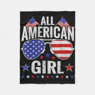 American Girls Sungles Family Patriotic 4. Juli Fleecedecke