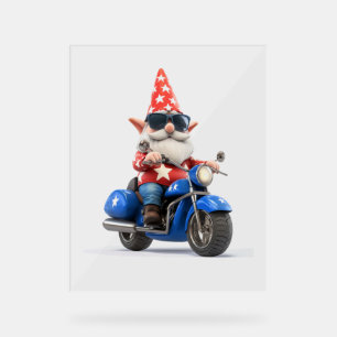 American Gnome Ride Motorrad Acrylschild