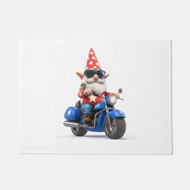 American Gnome Ride Motorrad Fußmatte (Vorderseite)