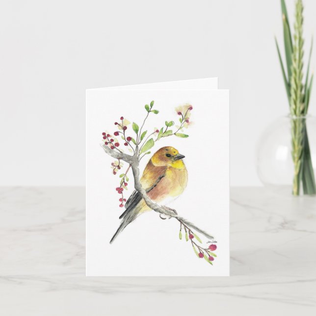 American Goldfinch Bird Card Karte (Vorderseite)