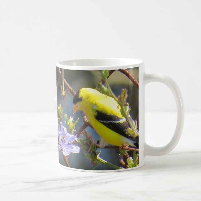 American Goldfinch Coffee Tasse von BirdingCollect (Rechts)