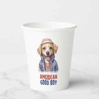 American GoodBoy Dog US Jacket 4. Juli Pappbecher