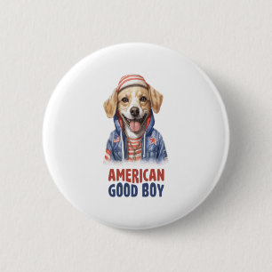 American GoodBoy Dog US Jacket im Juli Button
