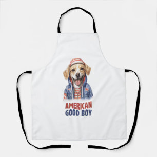 American GoodBoy Dog US Jacket im Juli Schürze