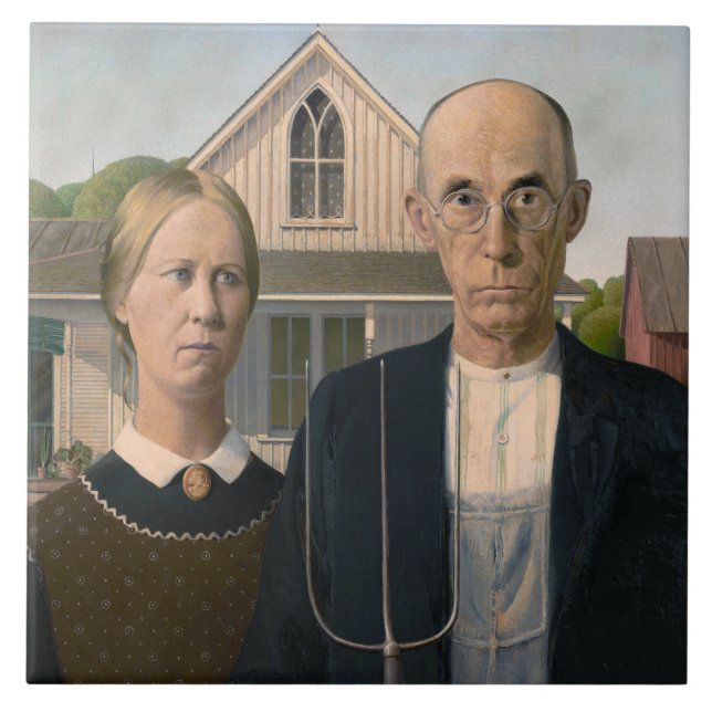 American Gothic: Country Life Poor Rural Bauer Fliese (Vorderseite)
