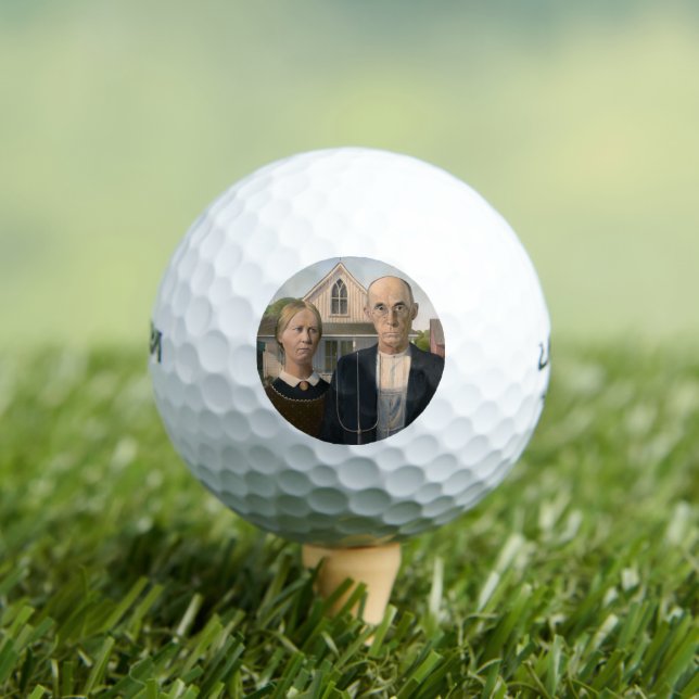 American Gothic: Country Life Poor Rural Bauer Golfball (Insitu T-Shirt)