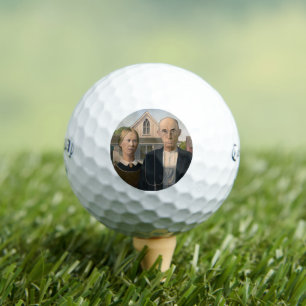 American Gothic: Country Life Poor Rural Bauer Golfball