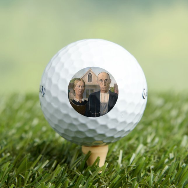 American Gothic: Country Life Poor Rural Bauer Golfball (Insitu T-Shirt)