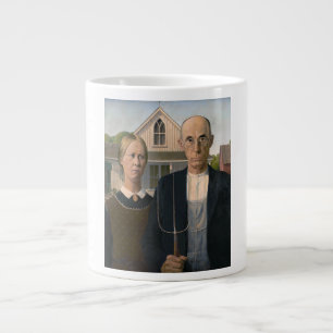American Gothic: Country Life Poor Rural Bauer Jumbo-Tasse