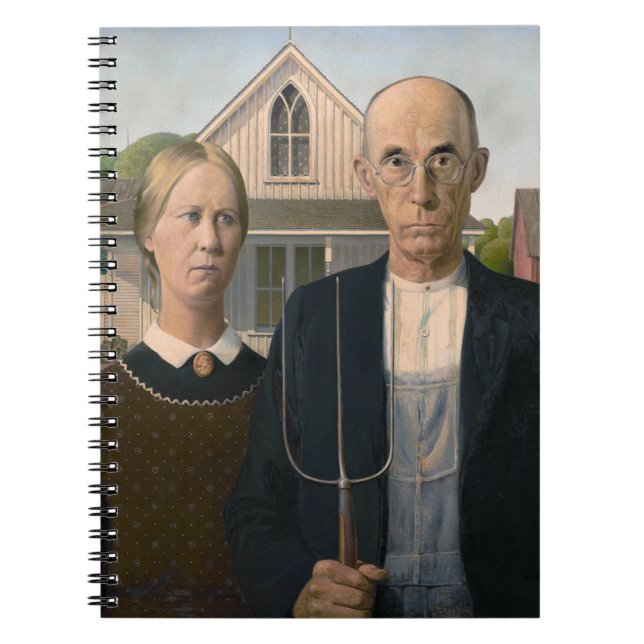 American Gothic: Country Life Poor Rural Bauer Notizblock (Vorderseite)