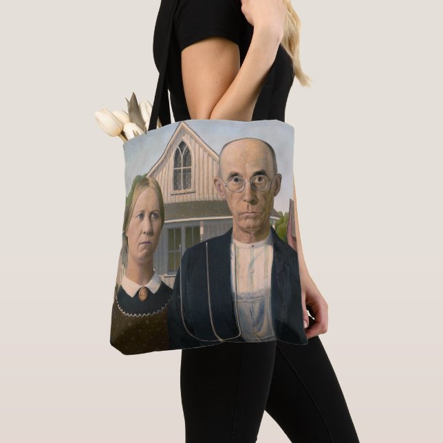 American Gothic: Country Life Poor Rural Bauer Tasche (Von Nahem)