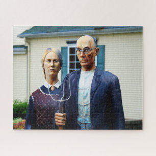 American Gothic Front Jigsaw Puzzle