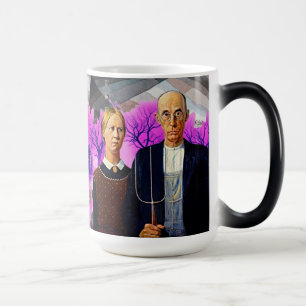 American Gothic Goes Wild – Retro-Tasse Verwandlungstasse