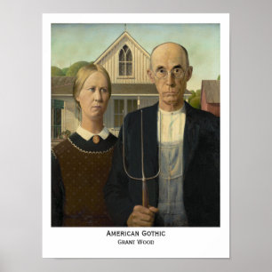 American Gothic, Grant Wood Druck Poster