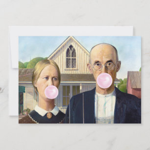 American Gothic Grant Wood Einladung