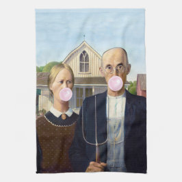 American Gothic Grant Wood Geschirrtuch