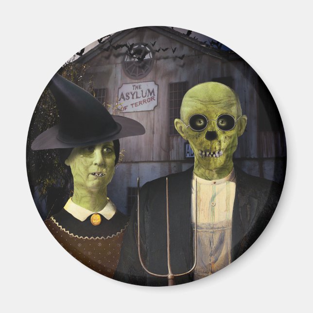 American Gothic Halloween Magnet (Vorne)