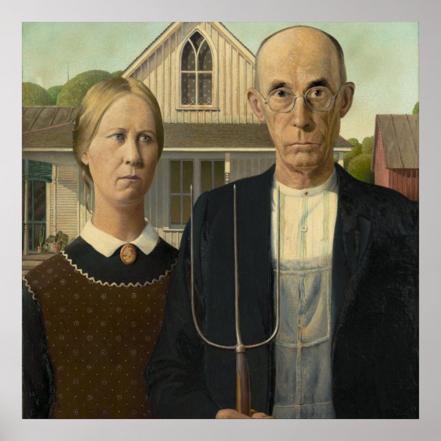 American Gothic Painting Poster (Vorne)