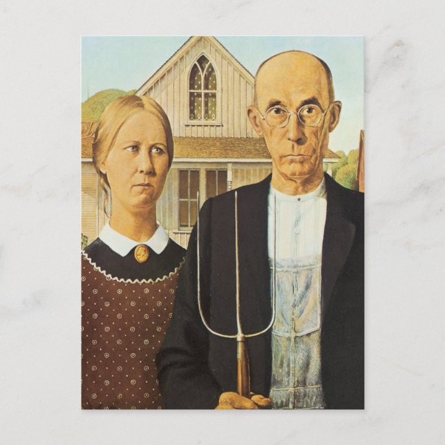 American Gothic Postkarte (Vorderseite)