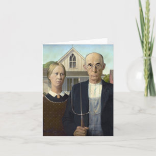 American Gothic von Grant DeVolson Wood Karte
