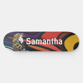 AMERICAN GRAFFIT Personalized Unicorn   Skateboard